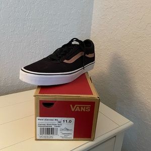 Canvas Black/Rose Gold Vans